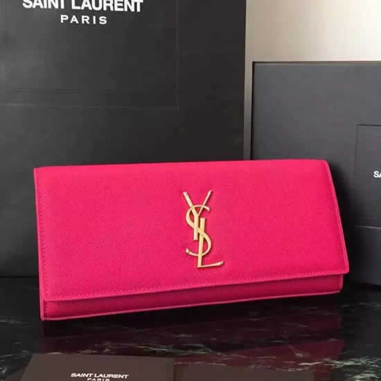 Replica Saint Laurent Rosy Classic Monogramme Clutch Handbags
